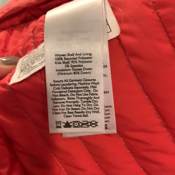 ⭐️HP!⭐️ Eddie Bauer Ascent Stormdown 800 goose down coat womens L grey yellow - Picture 5 of 6